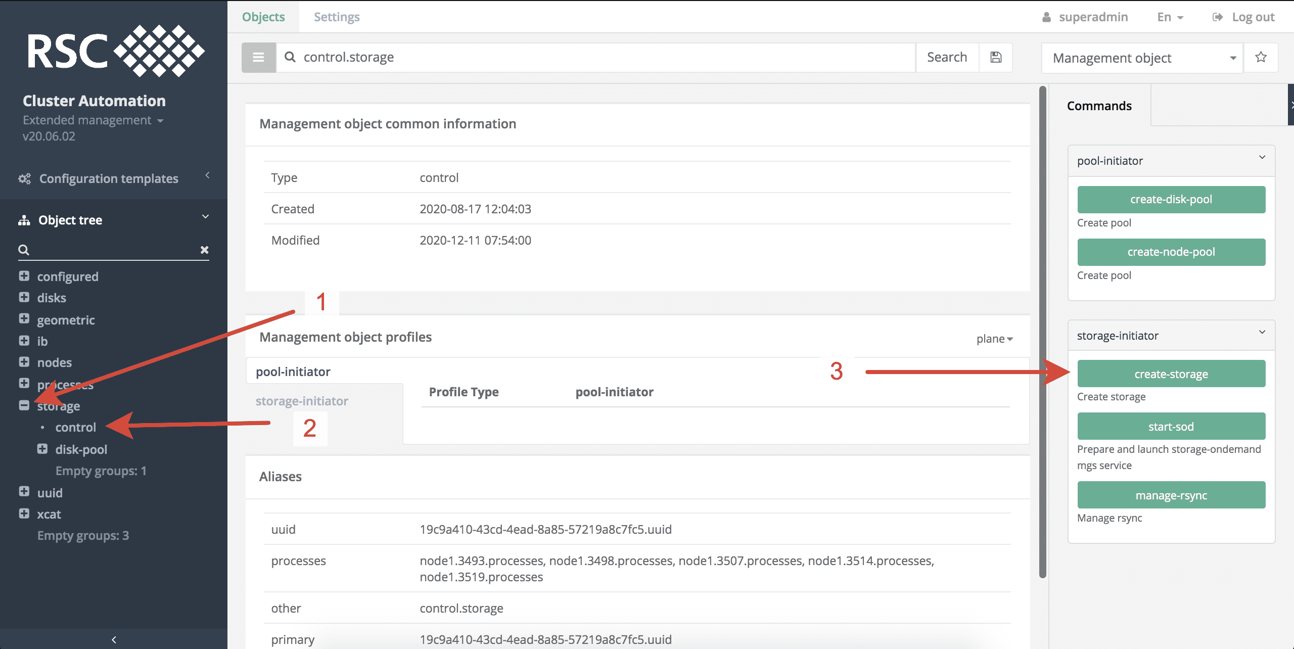 Creation DAOS Storage 1