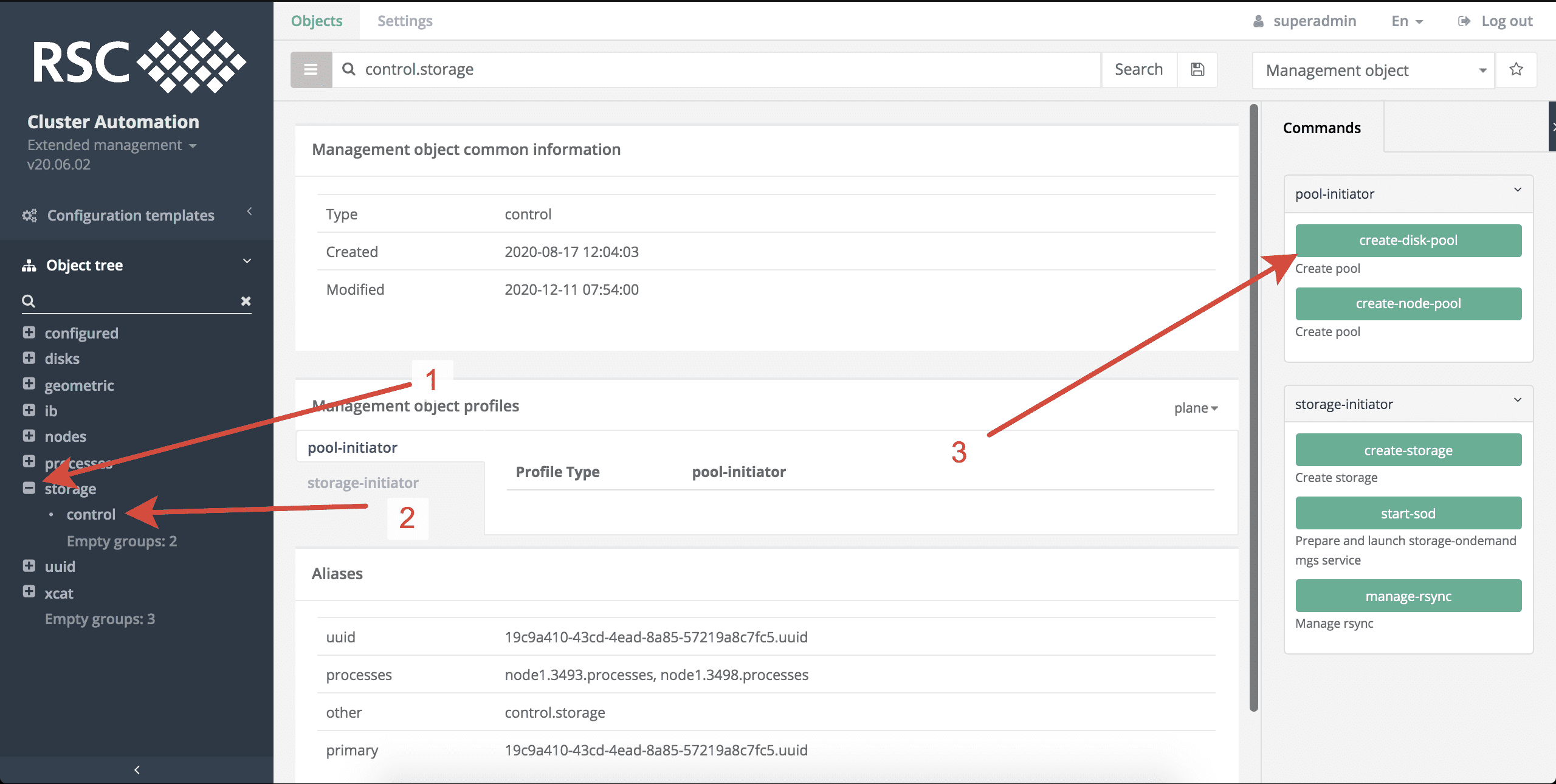 Creation Disks Group 1