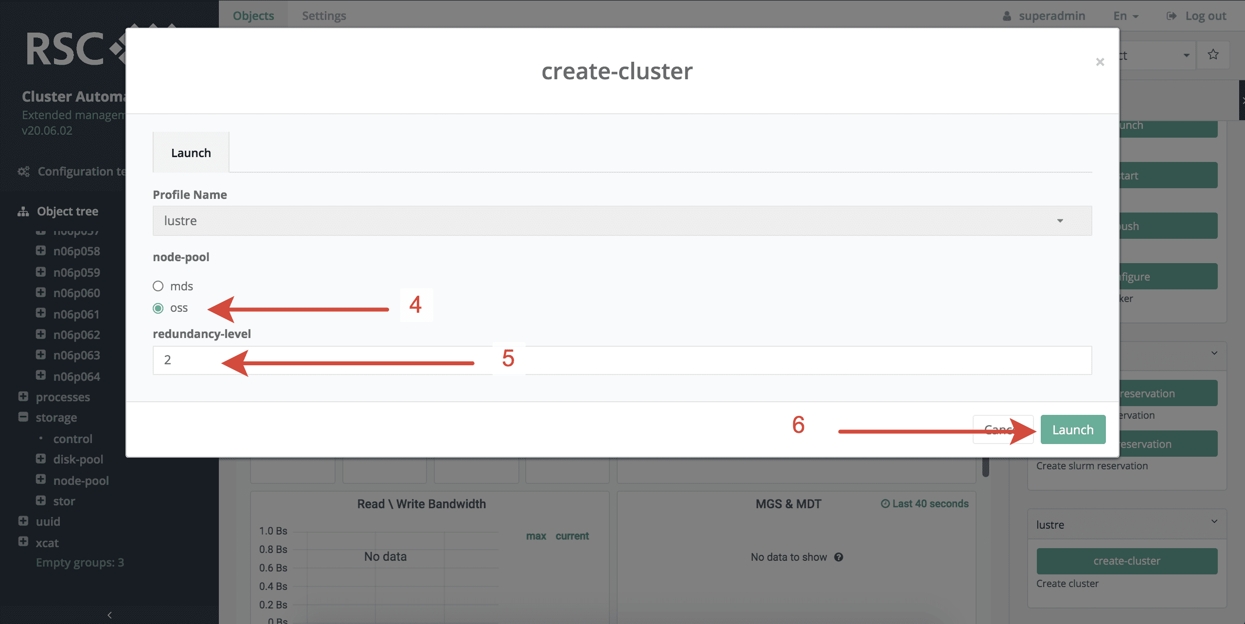 Creation Storage Cluster 2