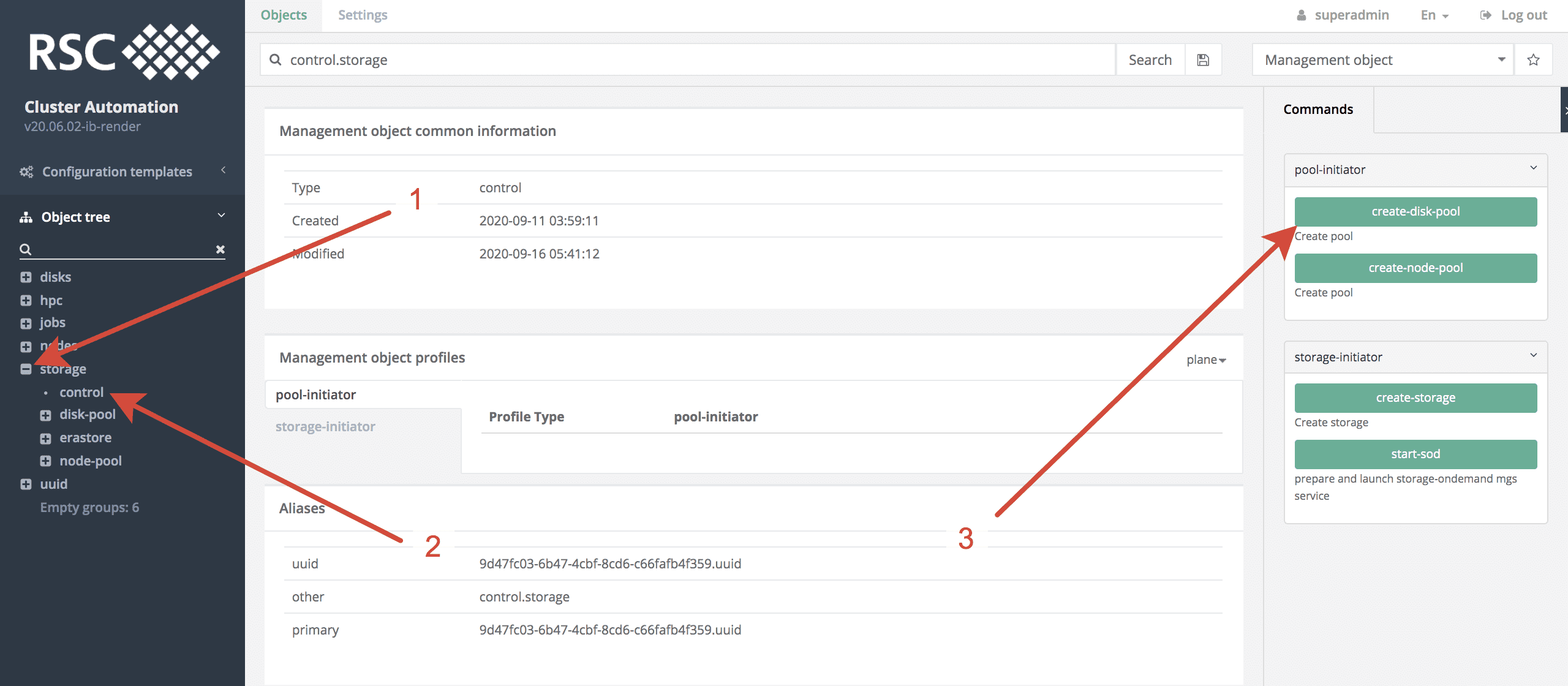 SoD Creation Disks Group 1